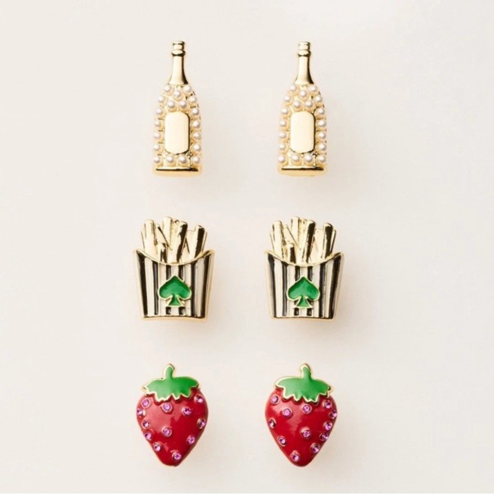 Fun Food-Themed Earrings Set
